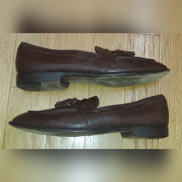 POLO RALPH LAUREN RLF 370 MEN\'S BROWN LEATHER LOAFERS SIZE 10 D MADE IN ITALY main image 16